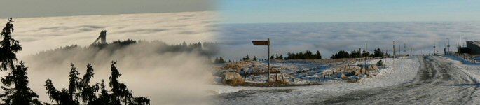 Brockengipfel über den Wolken ...