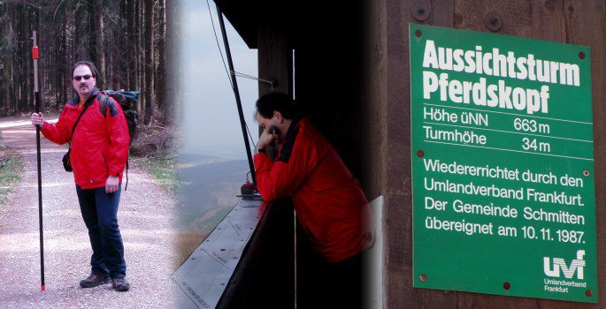Alexander, DO1AHR auf dem Pferdskopf DL/HE-018